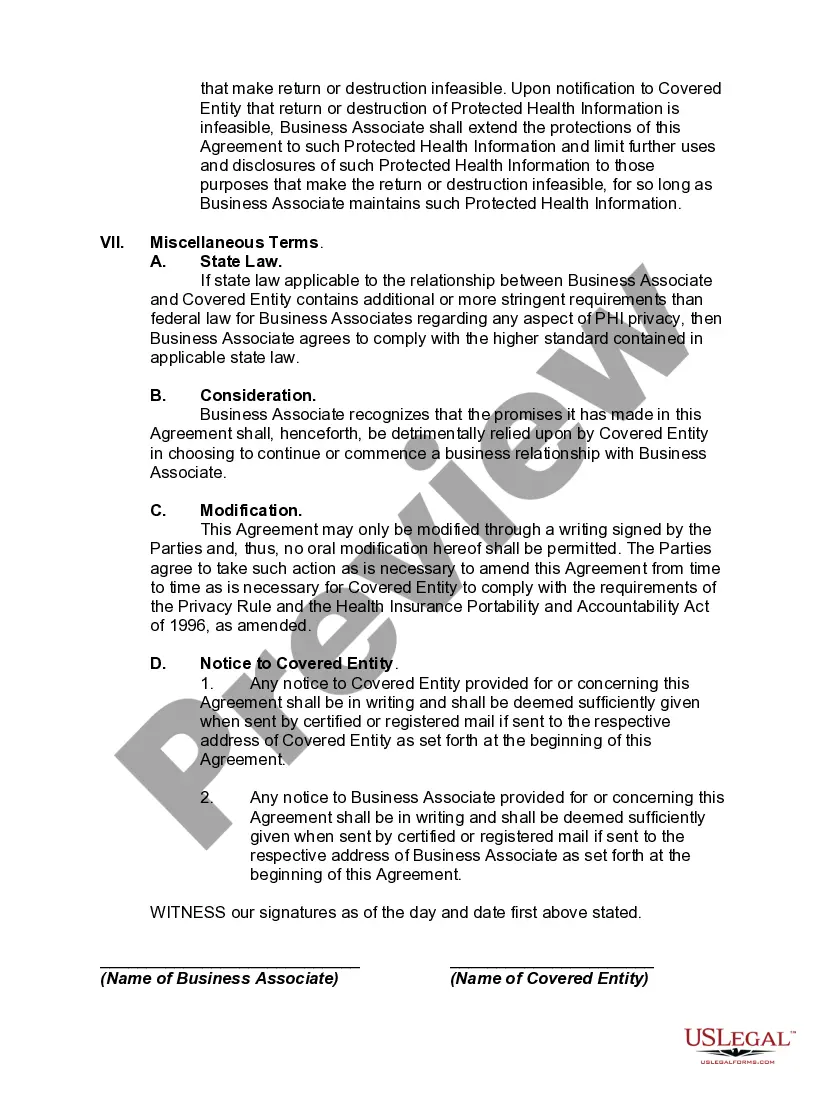 Get Rider or Collateral Agreement to HIPAA Privacy Compliance Agreement for Business Associates - HITECH Act Preview Rider or Collateral Agreement to HIPAA Privacy Compliance Agreement for Business Associates - HITECH Act