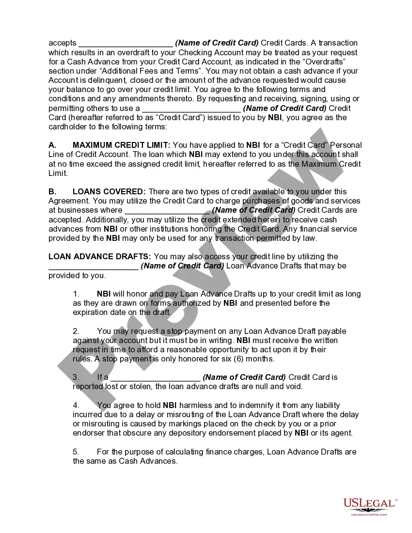 Get Credit Card Agreement and Disclosure Statement Preview Credit Card Agreement and Disclosure Statement