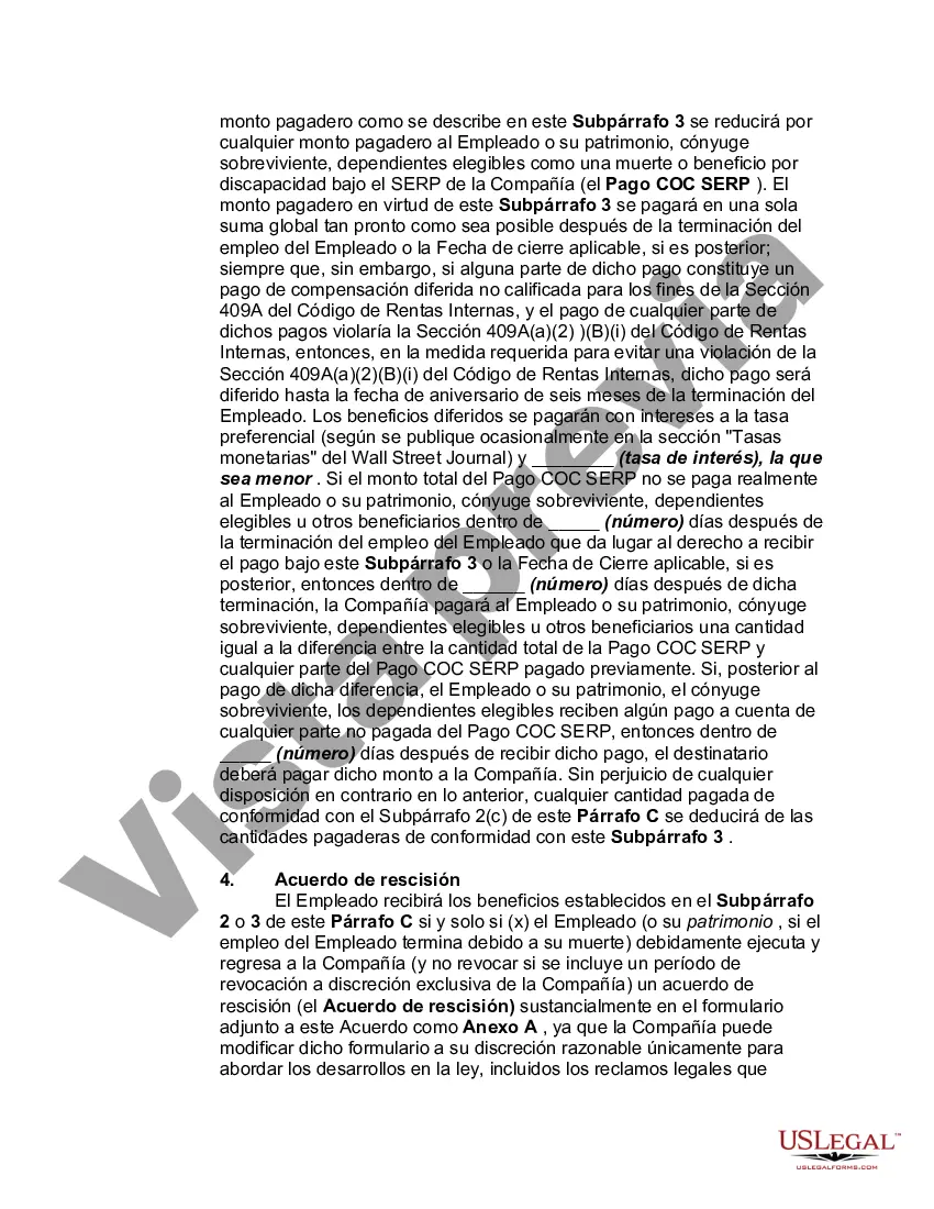 Preview Acuerdo de Empleo a Voluntad con Ejecutivo