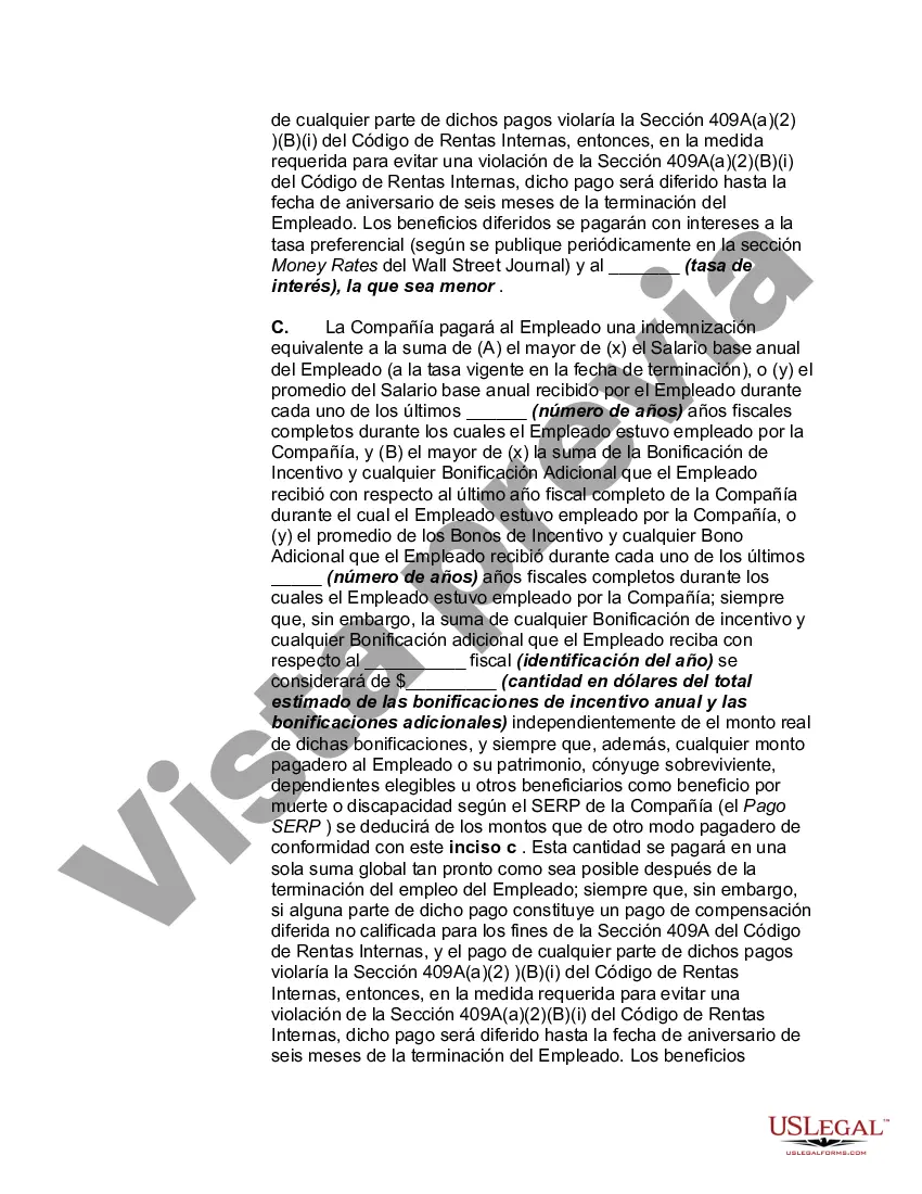Preview Acuerdo de Empleo a Voluntad con Ejecutivo