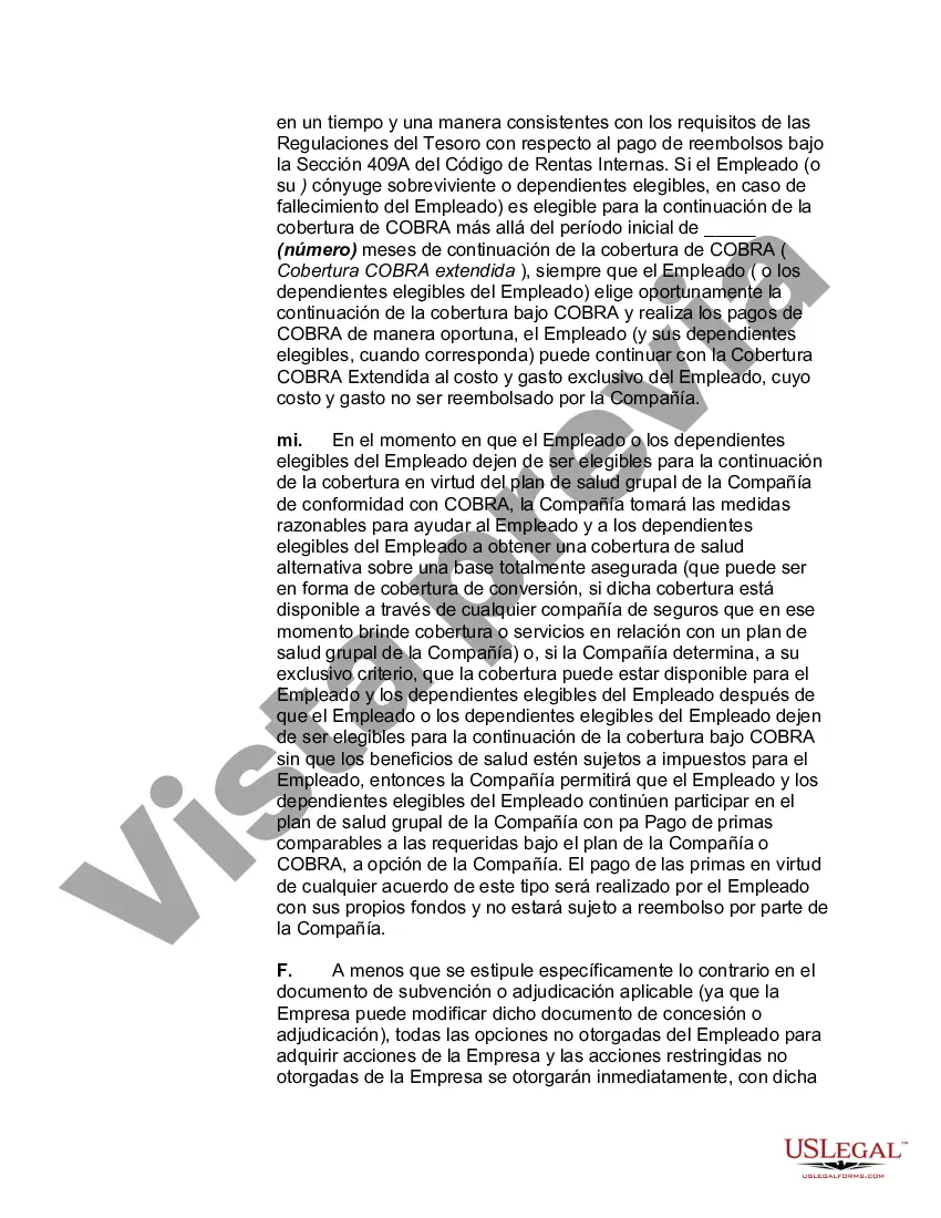 Preview Acuerdo de Empleo a Voluntad con Ejecutivo