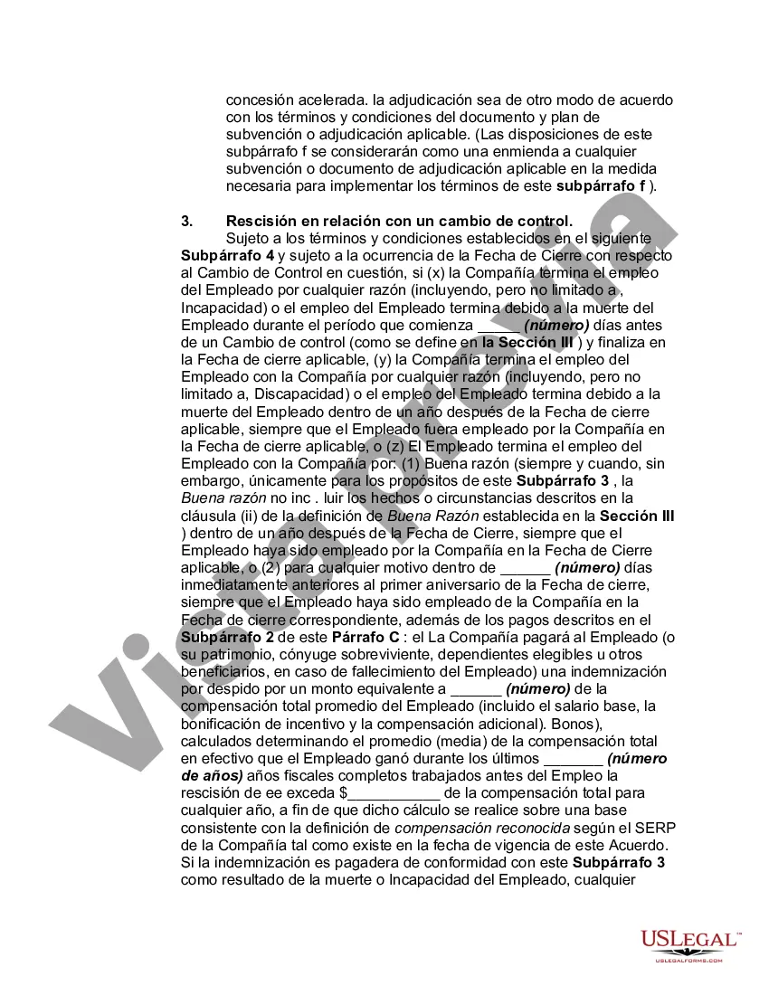 Preview Acuerdo de Empleo a Voluntad con Ejecutivo