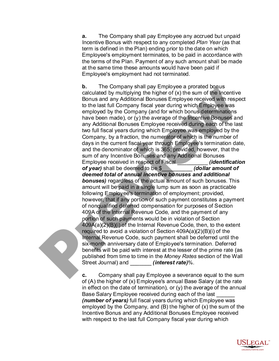 page 4 At-Will Employment Agreement with Executive preview
