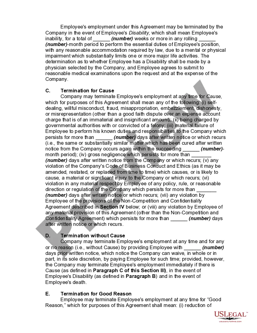 Get At-Will Employment Agreement with Executive Preview At-Will Employment Agreement with Executive