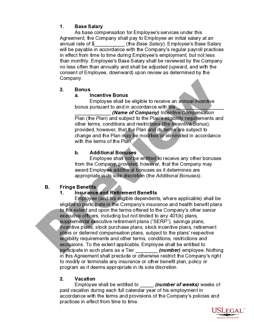 Get At-Will Employment Agreement with Executive Preview At-Will Employment Agreement with Executive