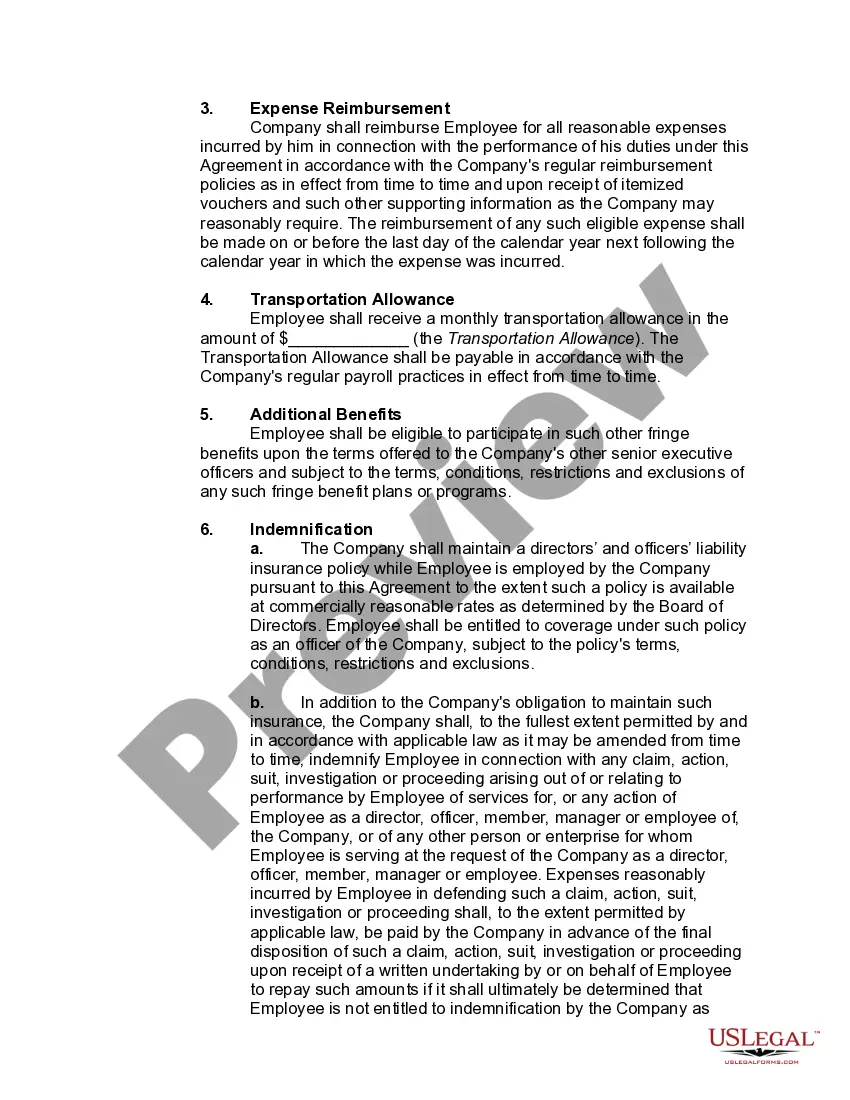 Get At-Will Employment Agreement with Executive Preview At-Will Employment Agreement with Executive