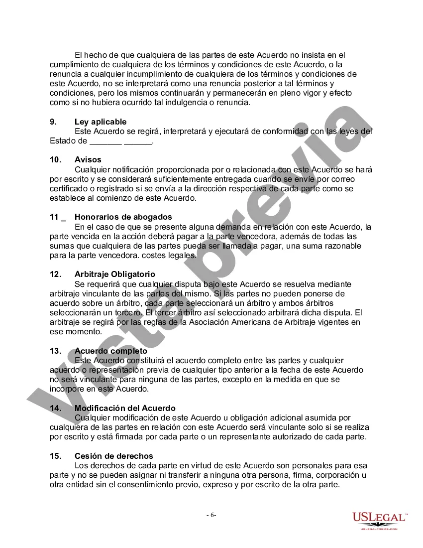 Preview Acuerdo de Accionistas entre Dos Accionistas de una Sociedad Anónima Cerrada con Disposiciones de Compra-Venta