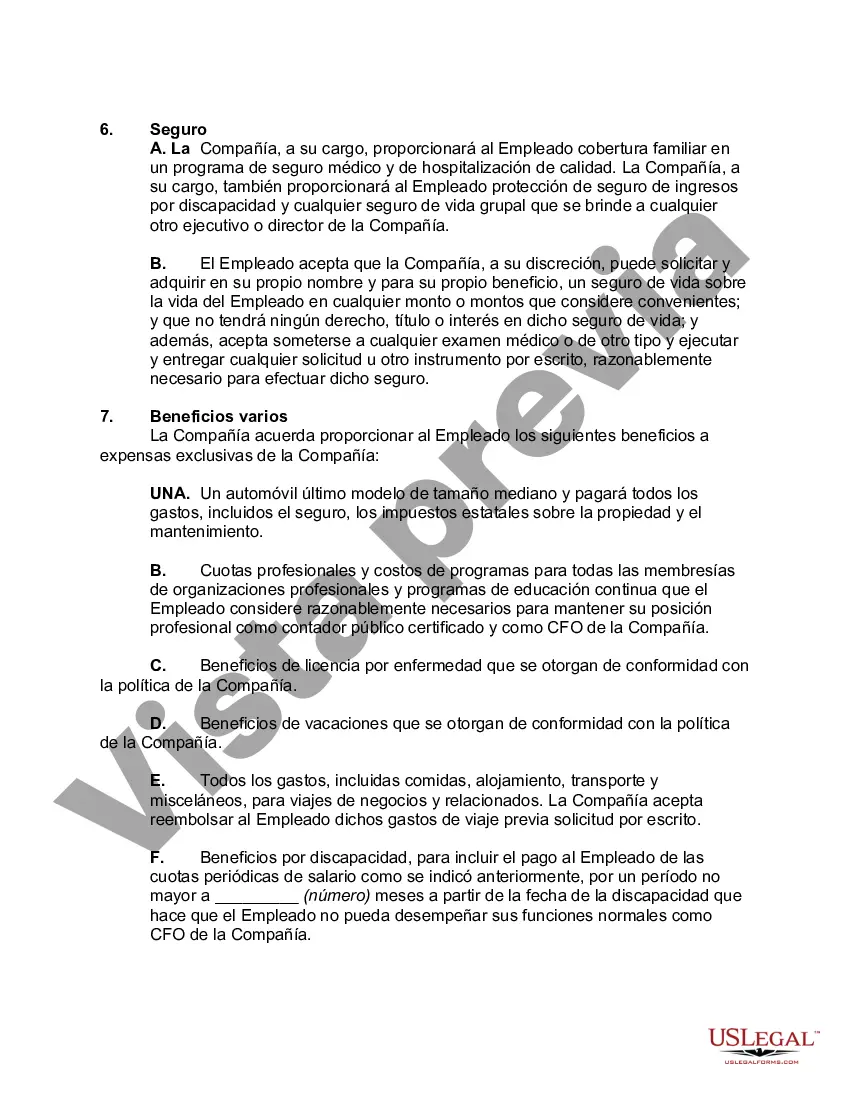 Preview Acuerdo Laboral con Director Financiero