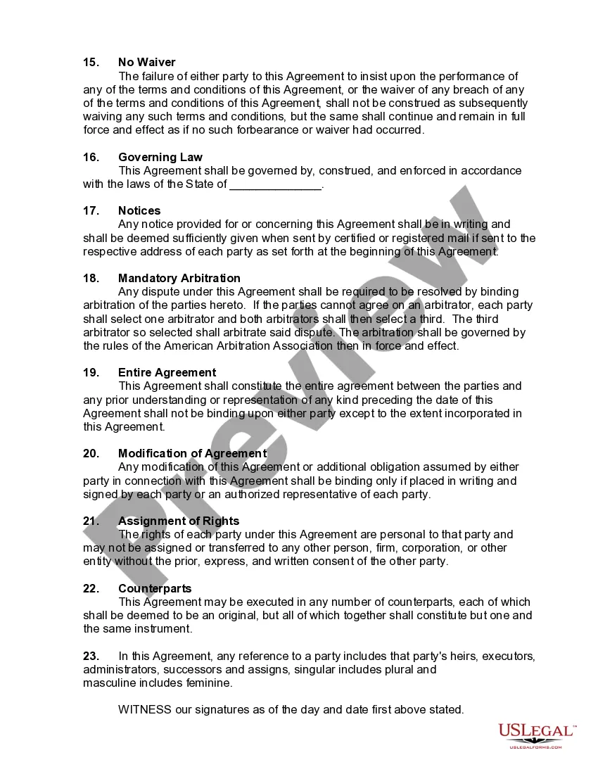 Preview Booking Agreement between Theater Owner and Manager of Entertainment Group