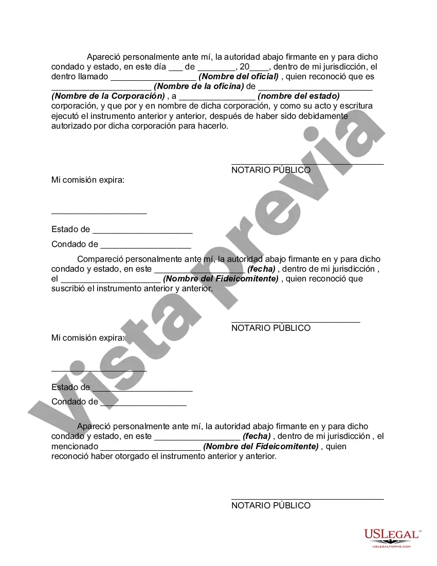 Preview Contrato de Fideicomiso Irrevocable con Fideicomitentes Mancomunados en Beneficio de sus Hijos con Disposiciones de Fideicomiso derrochador