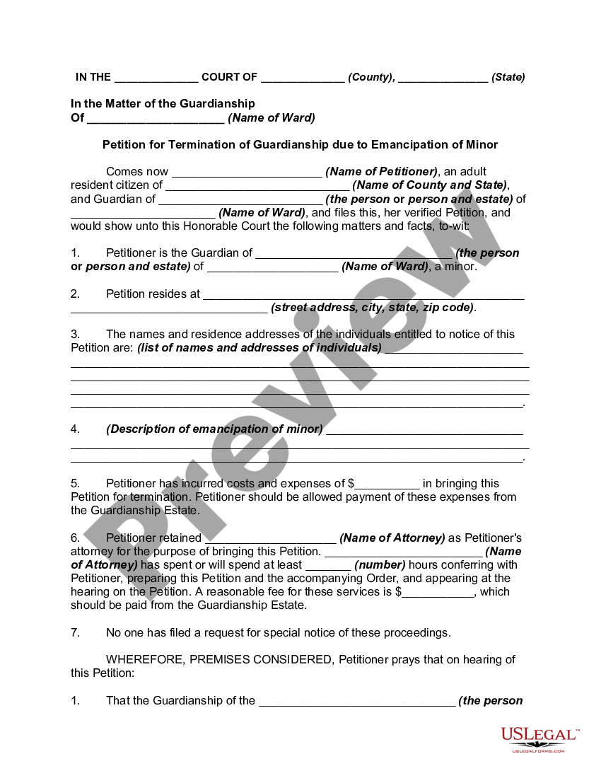 hillsborough-florida-petition-for-termination-of-guardianship-due-to