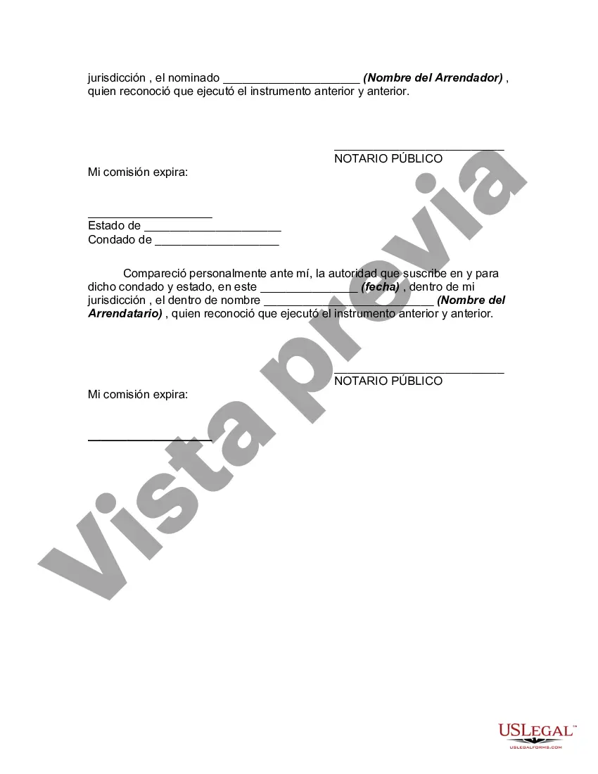 Preview Contrato de Arrendamiento o Renta de Unidad en Condominio