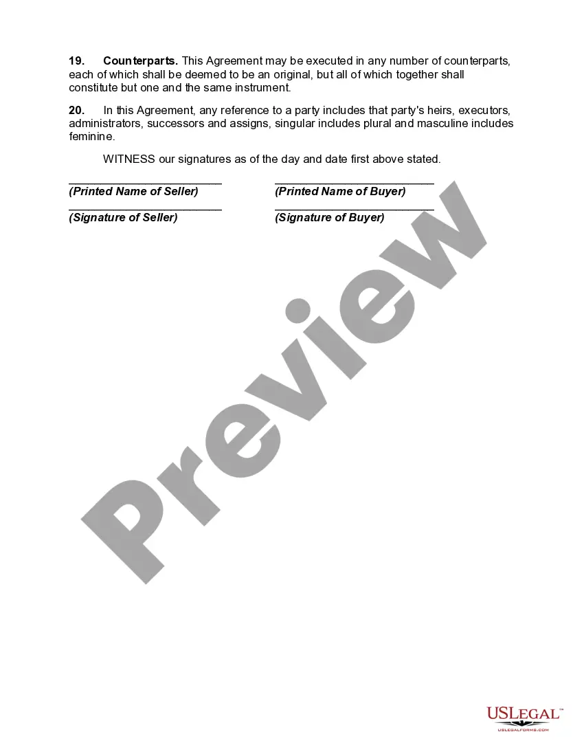 Preview Agreement for Sale of Sole Proprietorship Law Practice with Restrictive Covenant