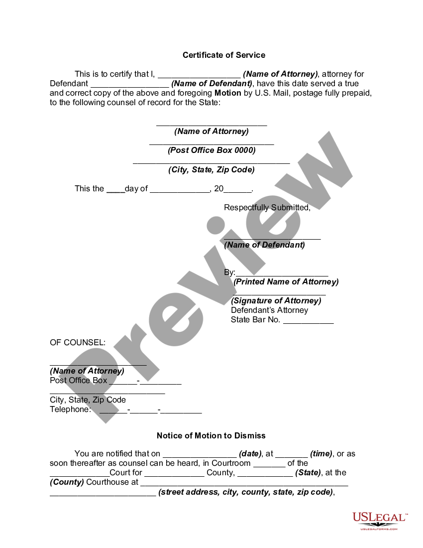 houston-texas-motion-to-dismiss-criminal-charges-for-failure-to-notice