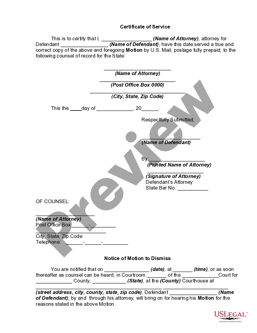 Montgomery Maryland Motion To Dismiss Criminal Charges For Failure To