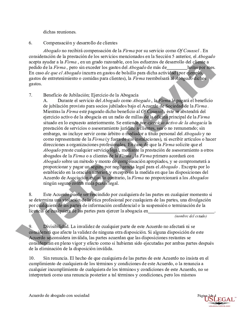 Preview Acuerdo de abogado con Law Partnership