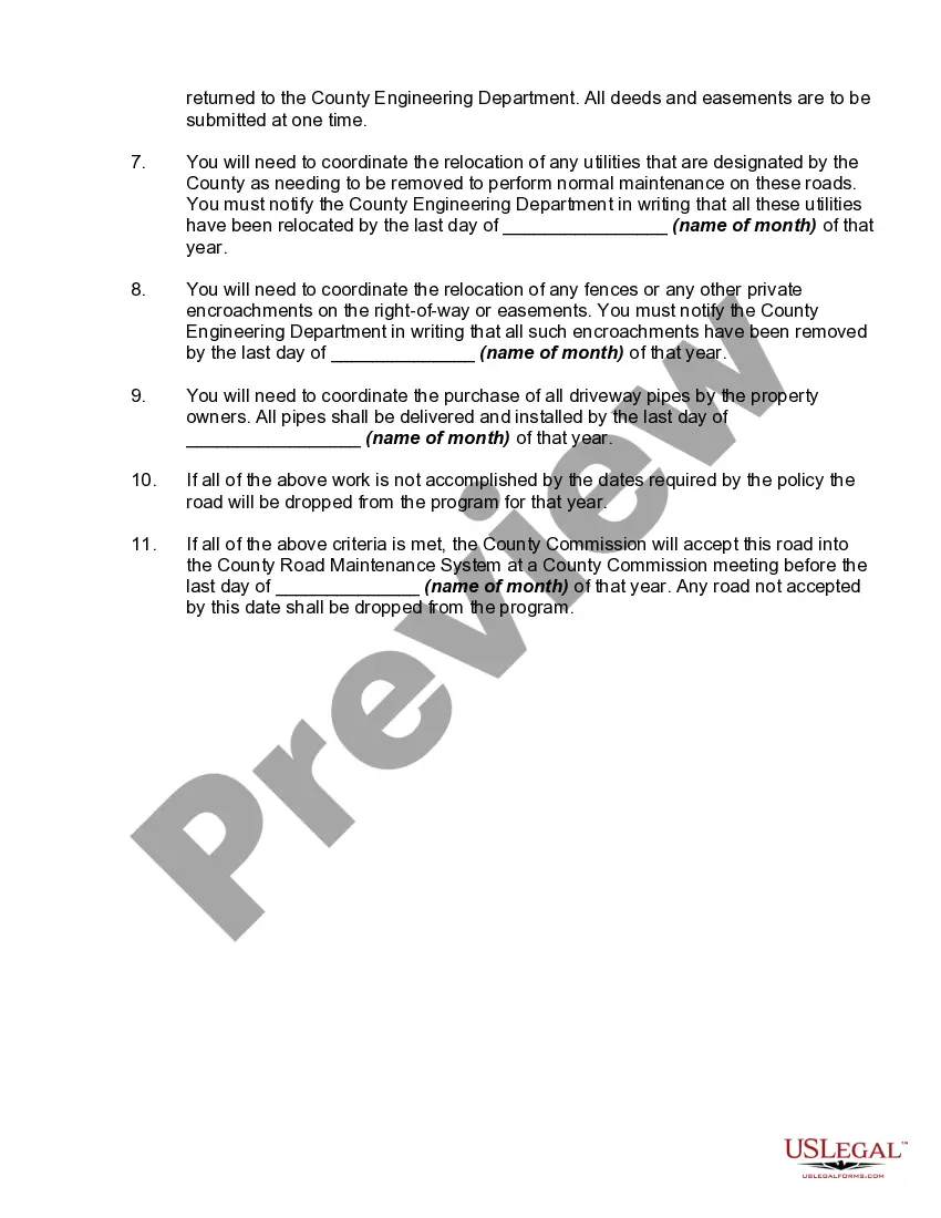 Preview Petition for Improved Road Paving