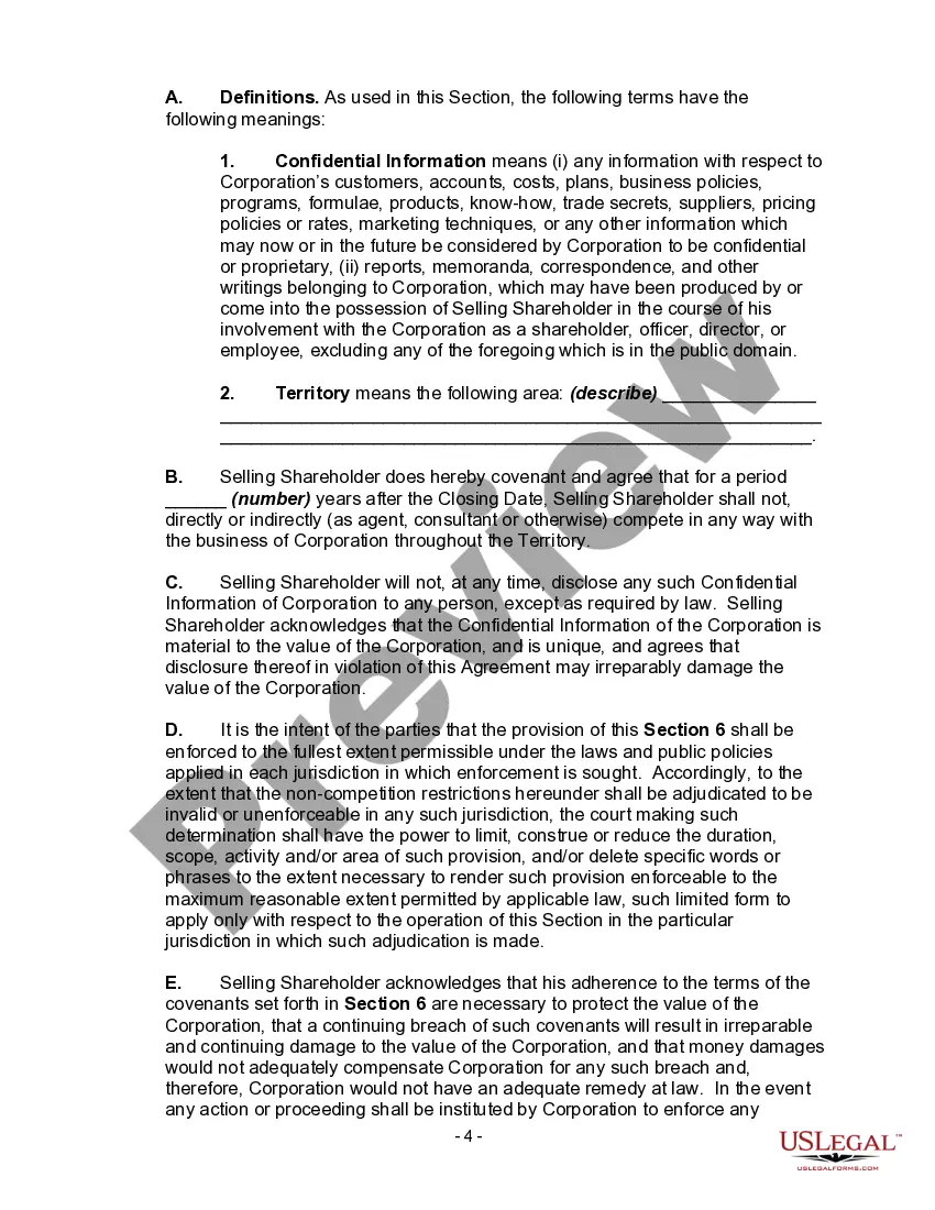 Get Shareholders' Agreement with Buy-Sell Agreement Allowing Corporation the First Right of Refusal to Purchase the Shares of Deceased Shareholder should the Beneficiaries of the Deceased Shareholder Desire to Sell such Shares Preview Shareholders' Agreement with Buy-Sell Agreement Allowing Corporation the First Right of Refusal to Purchase the Shares of Deceased Shareholder should the Beneficiaries of the Deceased Shareholder Desire to Sell such Shares