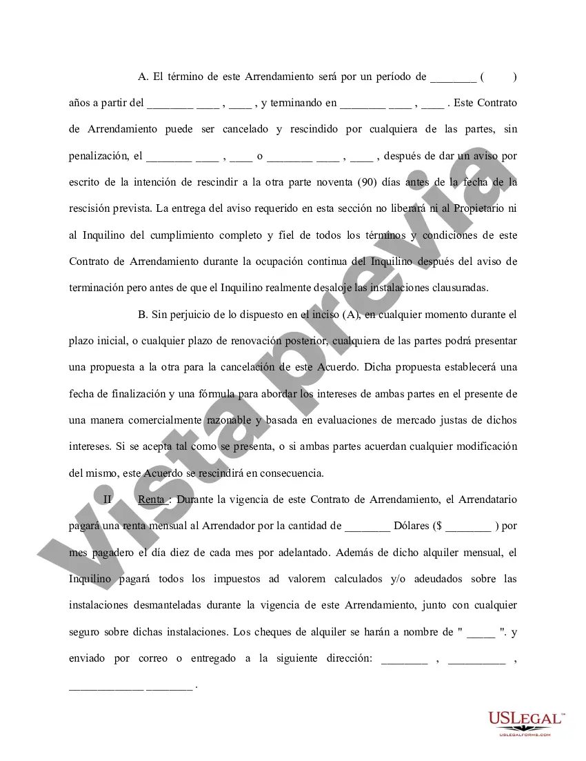 Preview Acuerdo de Arrendamiento Centro Médico