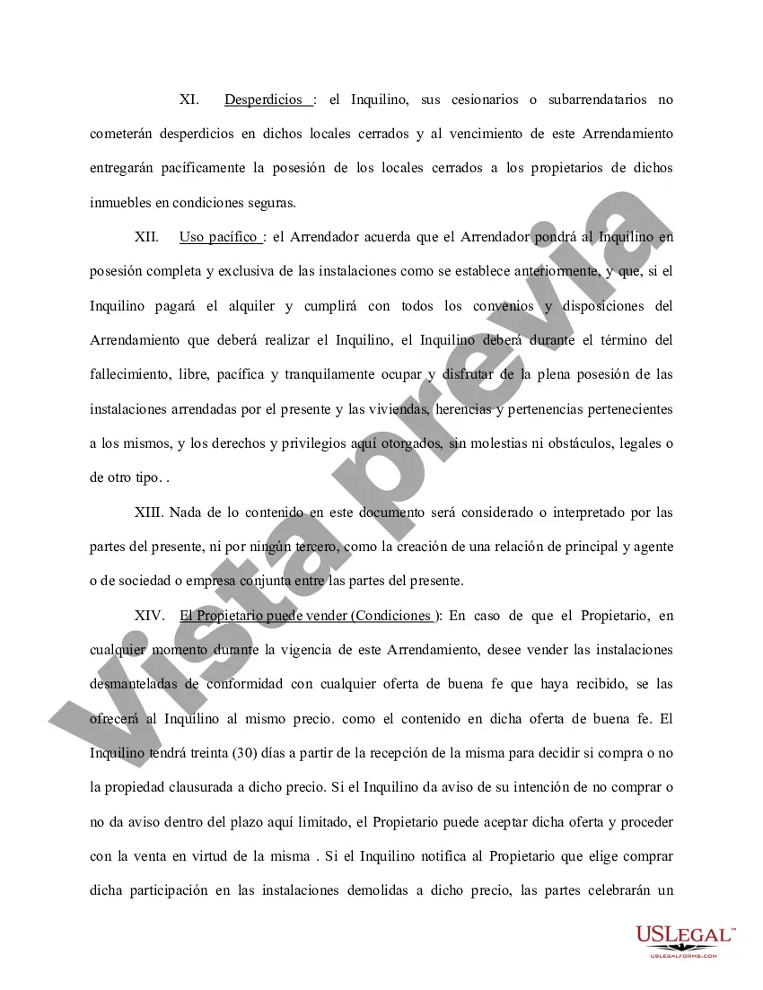 Preview Acuerdo de Arrendamiento Centro Médico
