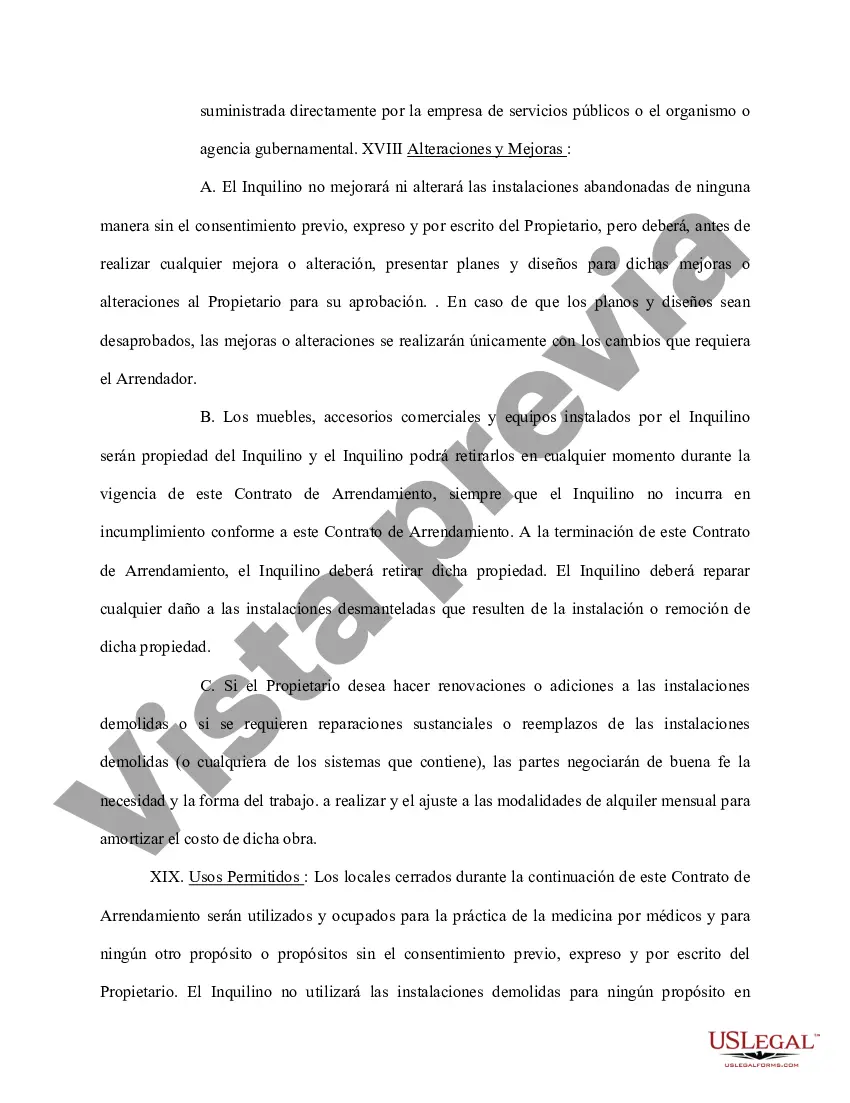 Preview Acuerdo de Arrendamiento Centro Médico