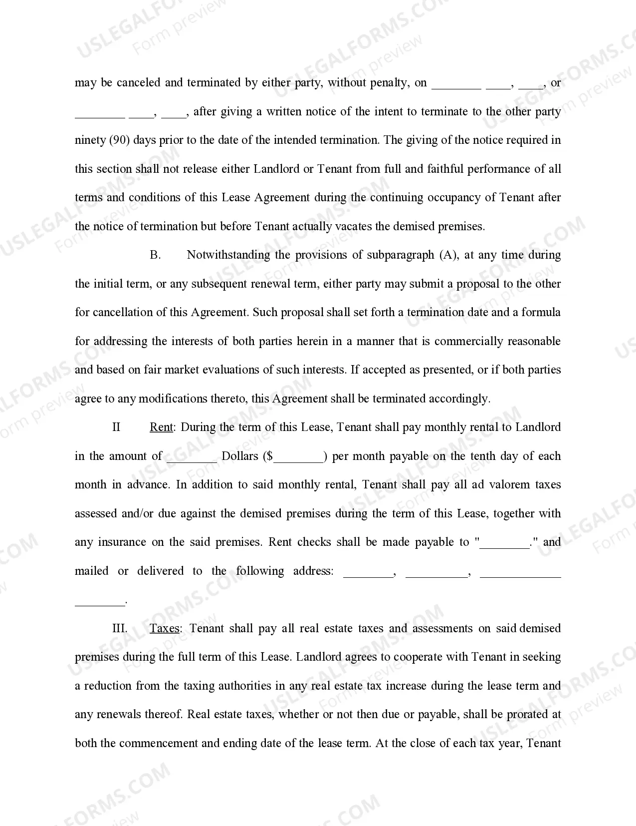 Preview Lease Agreement Medical Facility