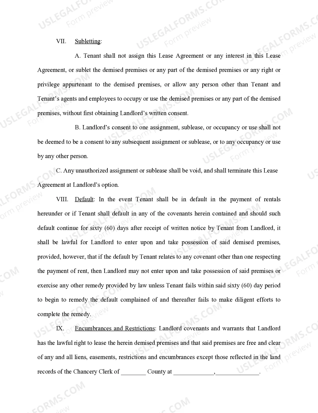 Preview Lease Agreement Medical Facility