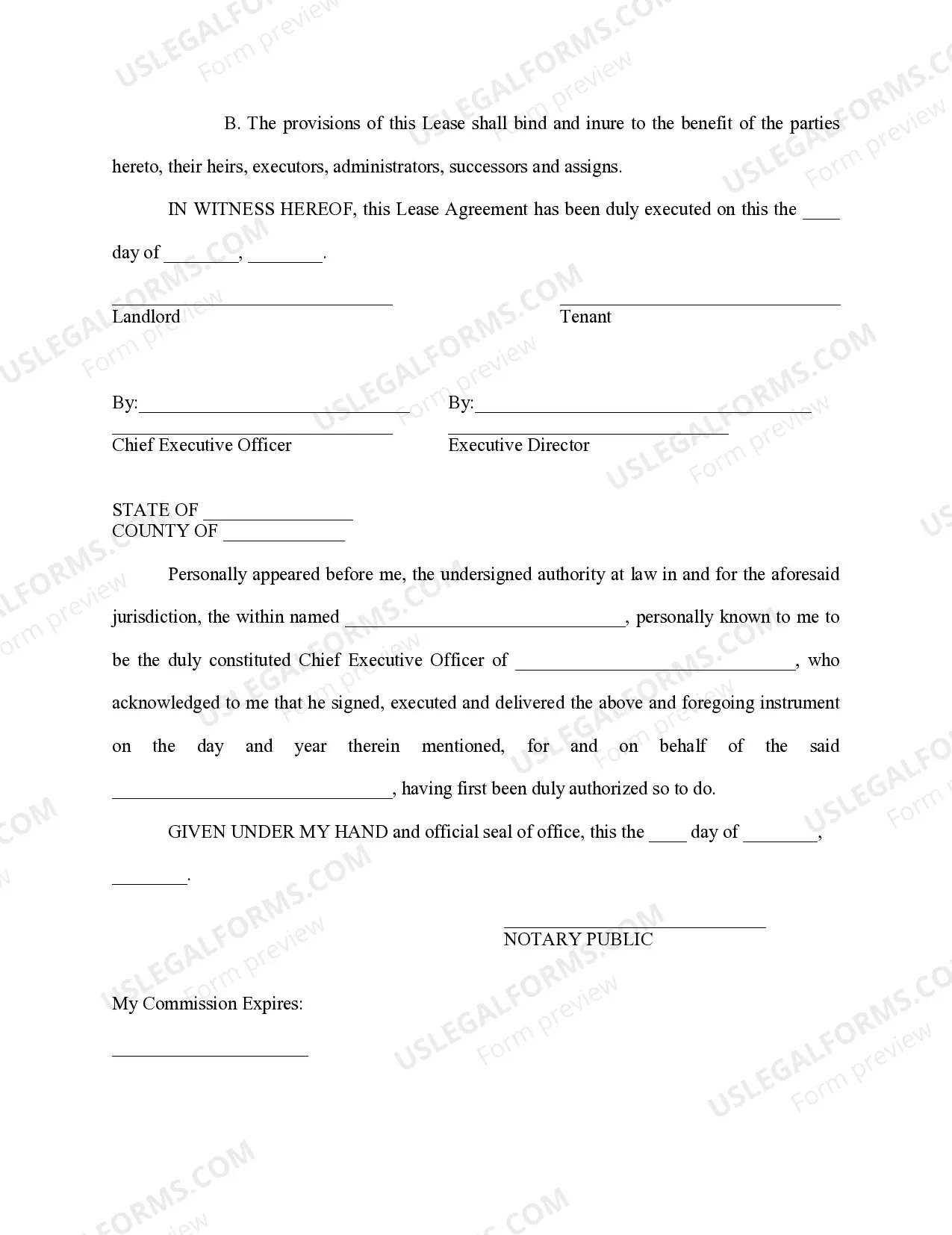 Preview Lease Agreement Medical Facility