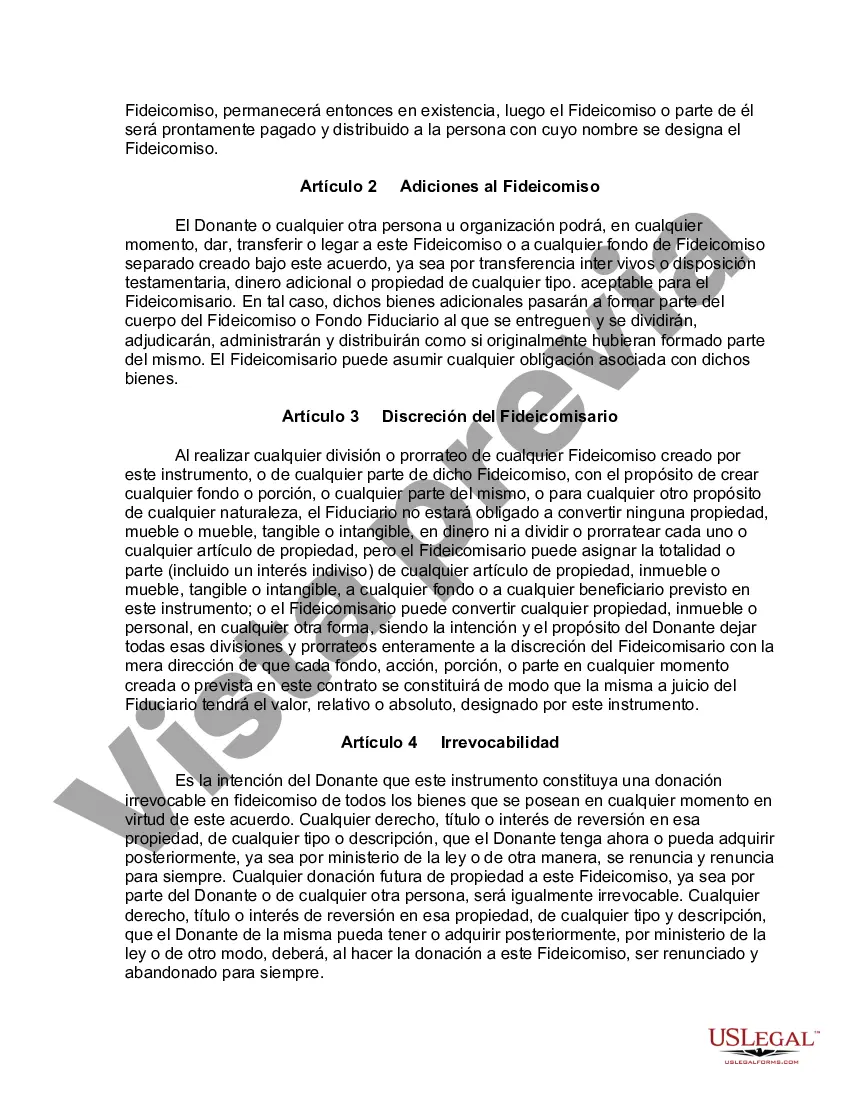 Get Inter Vivos QTIP Fideicomiso con el director para los hijos del donante sobre la muerte del cónyuge Preview Inter Vivos QTIP Fideicomiso con el director para los hijos del donante sobre la muerte del cónyuge
