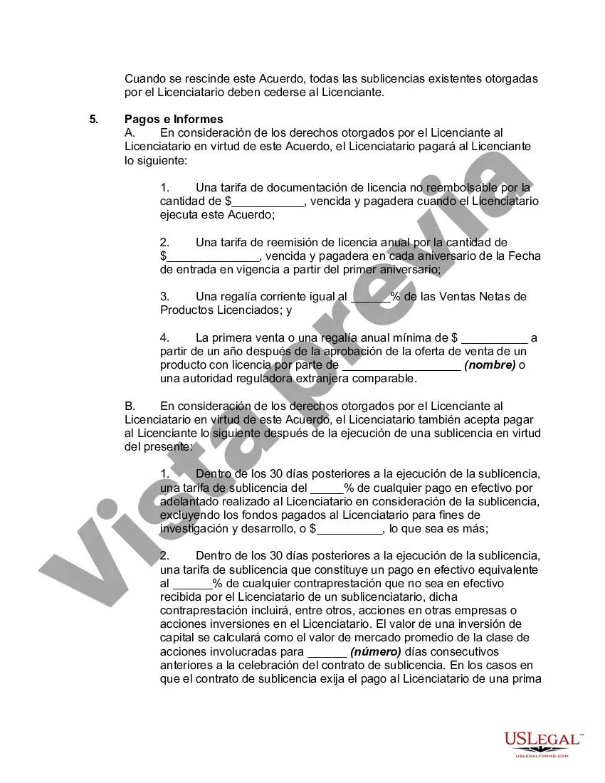 Preview Acuerdo de licencia de tecnología con una organización de investigación como licenciante