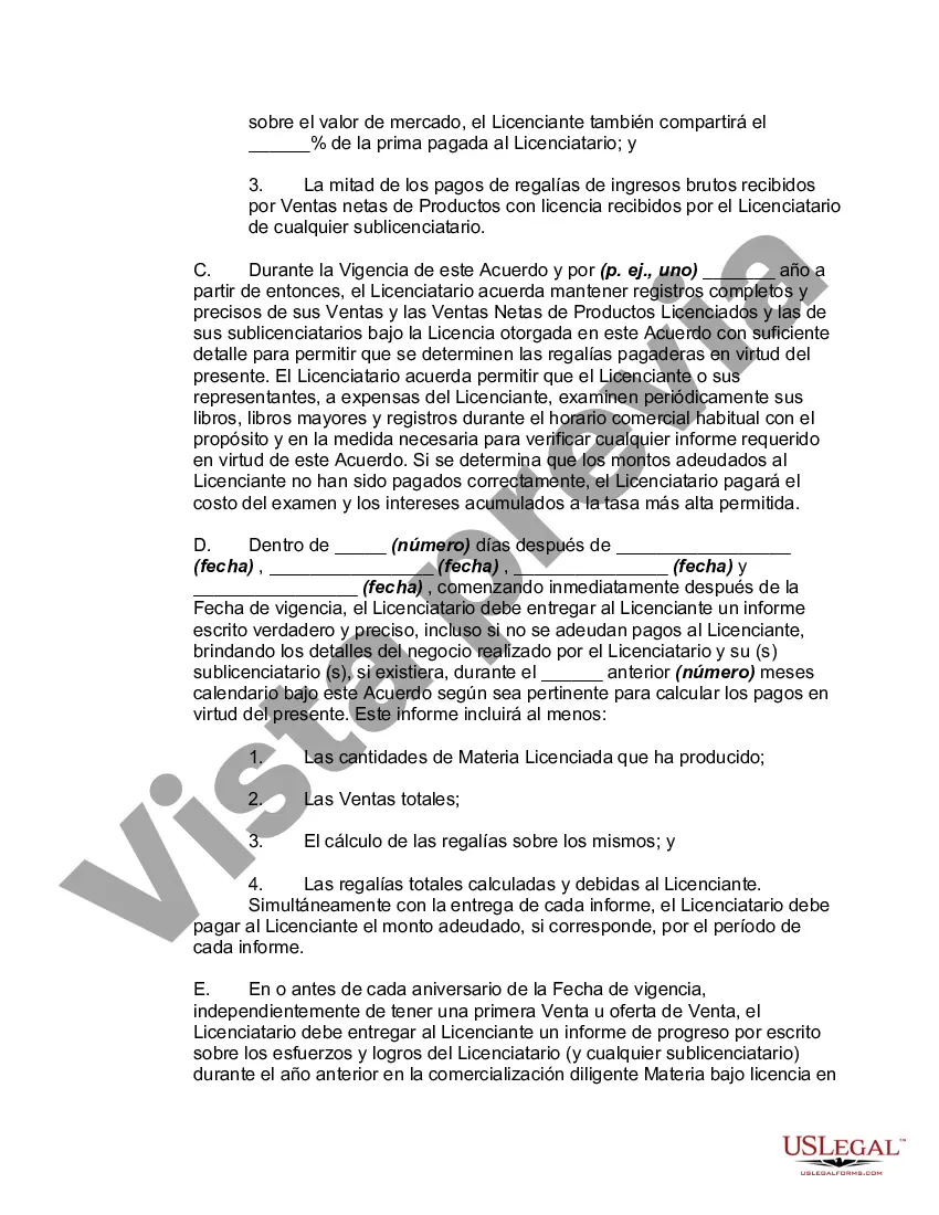 Preview Acuerdo de licencia de tecnología con una organización de investigación como licenciante