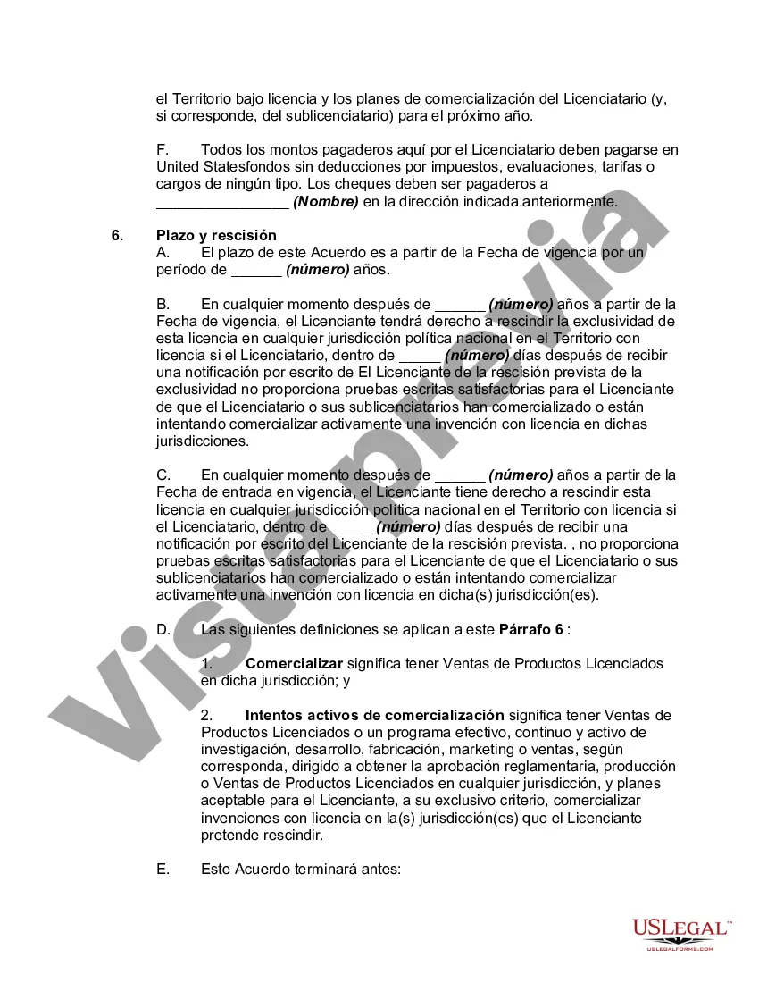 Preview Acuerdo de licencia de tecnología con una organización de investigación como licenciante