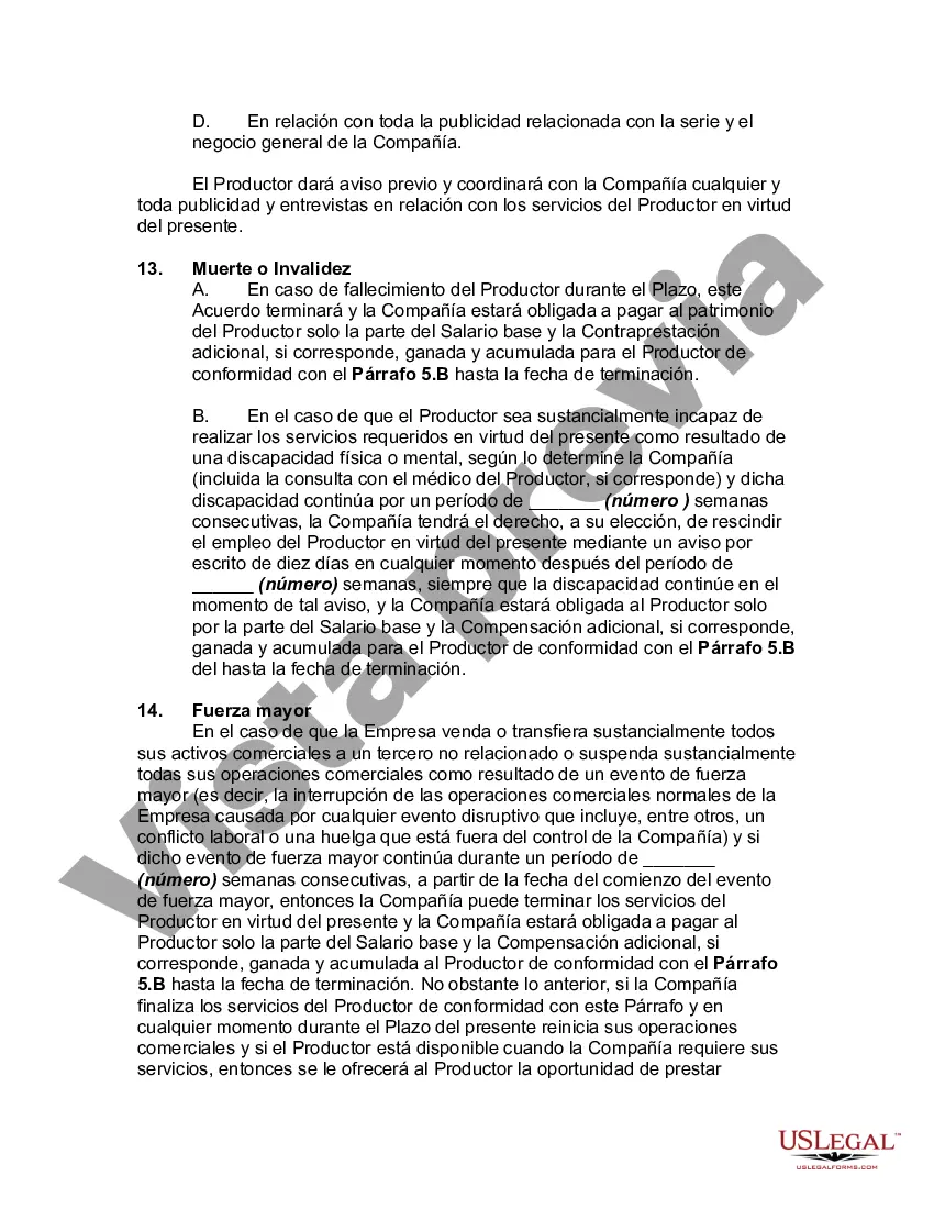 Preview Acuerdo para producir series de televisión