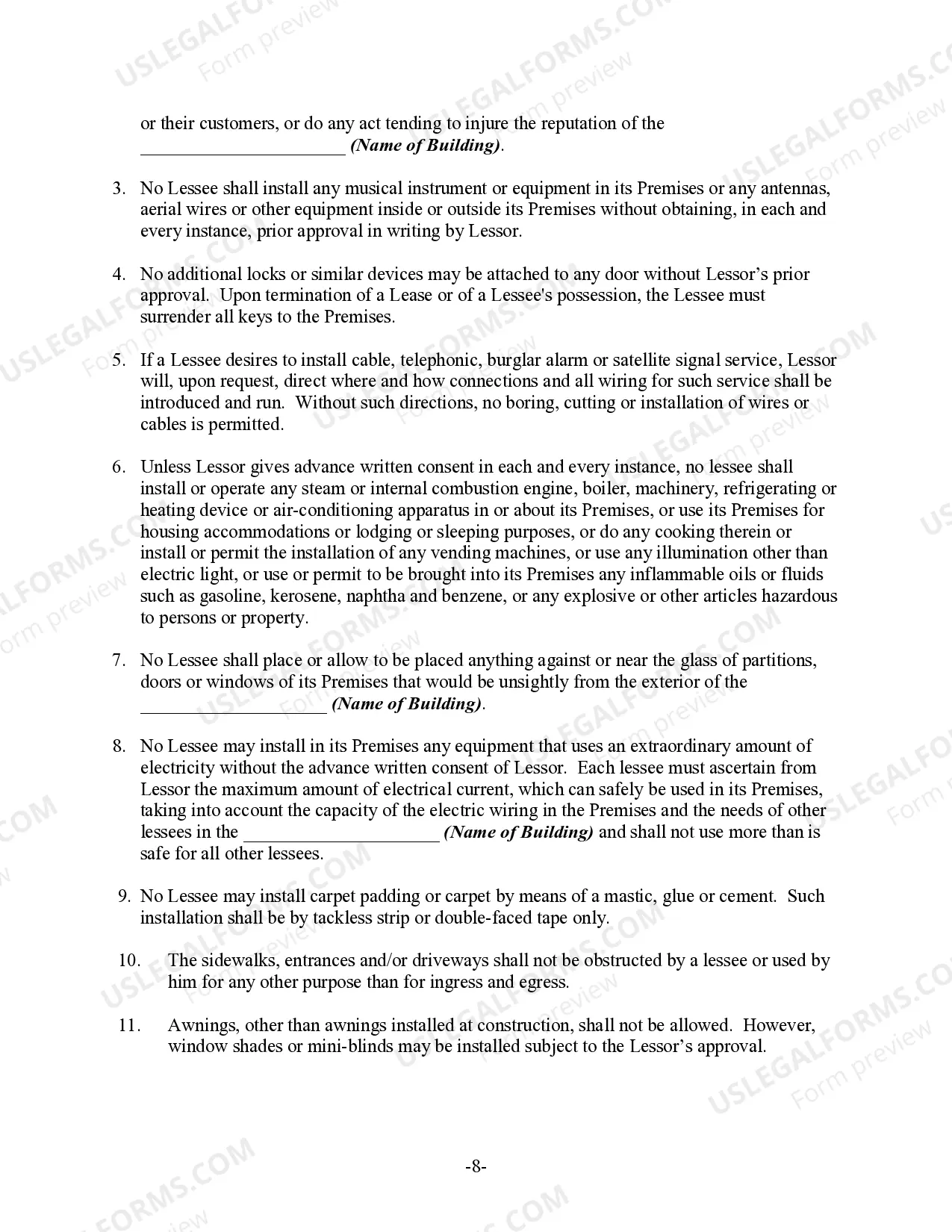 Preview Month to Month Commercial Rental Agreement