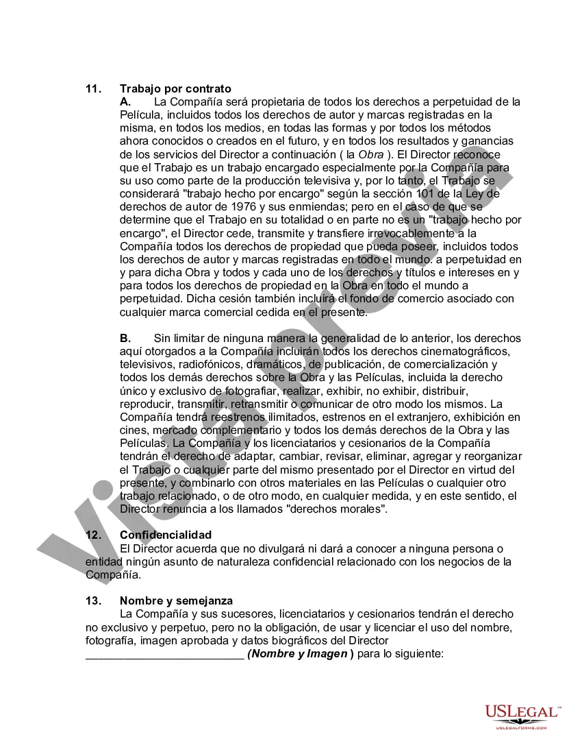 Preview Acuerdo para dirigir una serie de televisión