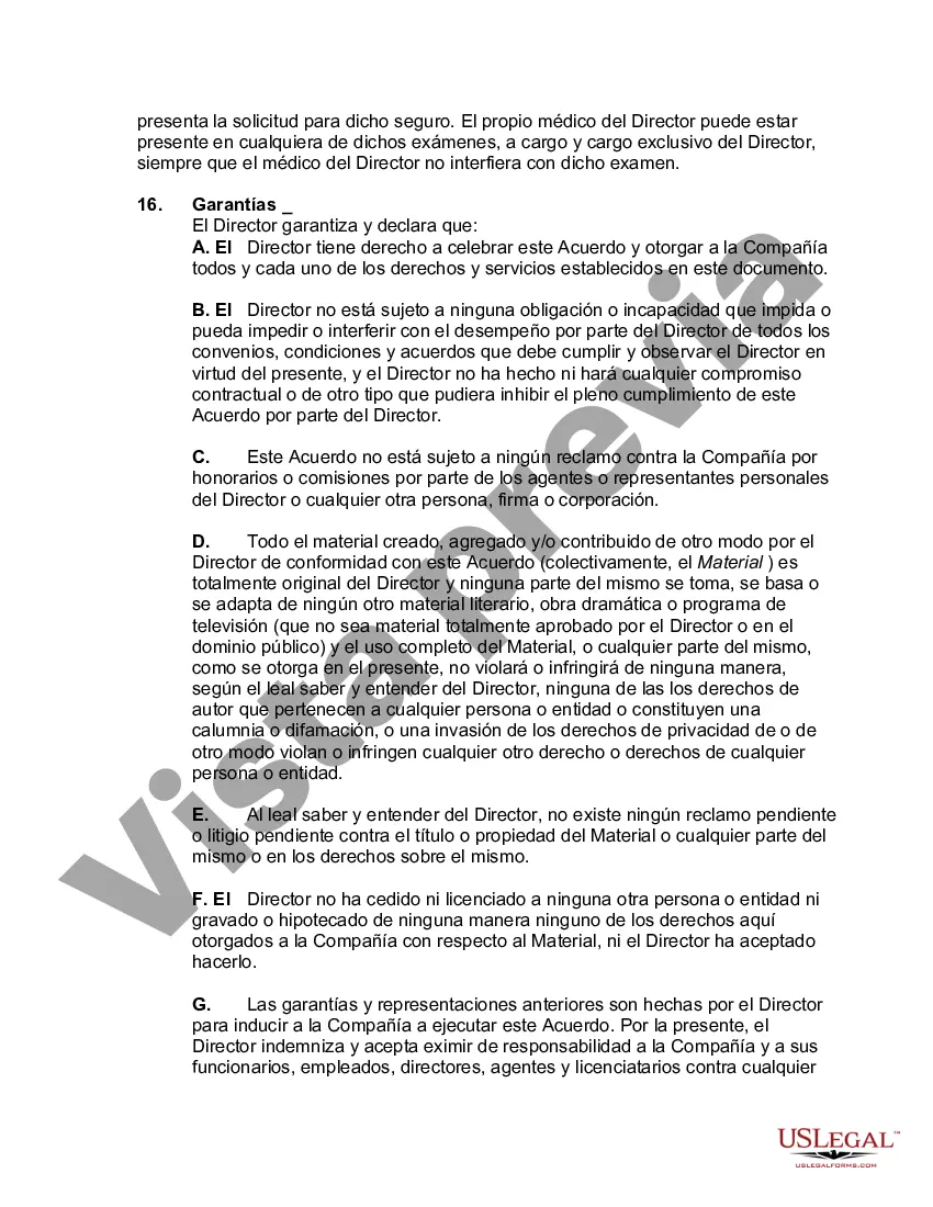 Preview Acuerdo para dirigir una serie de televisión