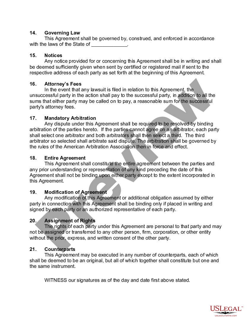 Michigan Basic Software License Agreement - Basic Agreement Contract ...