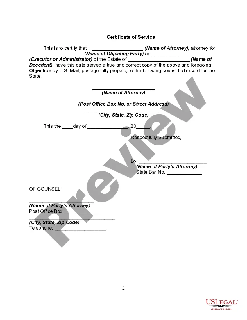 Get Notice of Opposition to Petition to Distribute Assets and Close Estate Preview Notice of Opposition to Petition to Distribute Assets and Close Estate