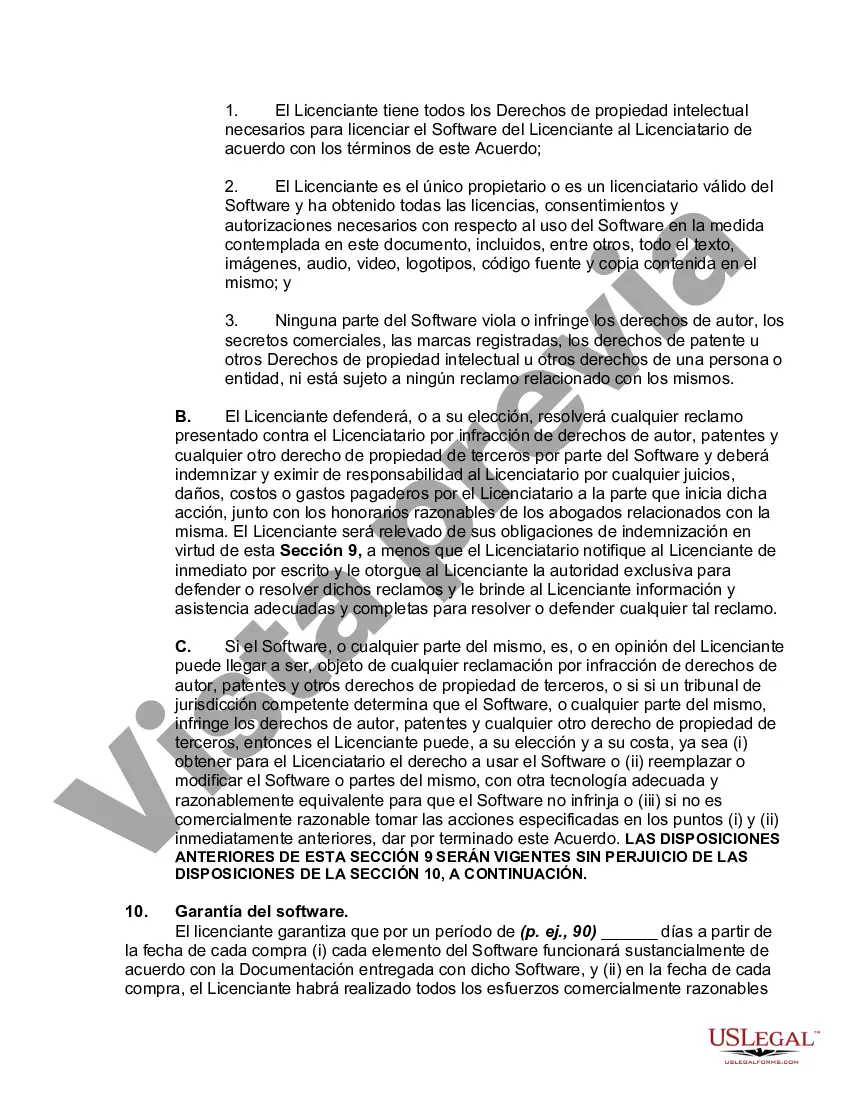 Preview Acuerdo de soporte y licencia de software