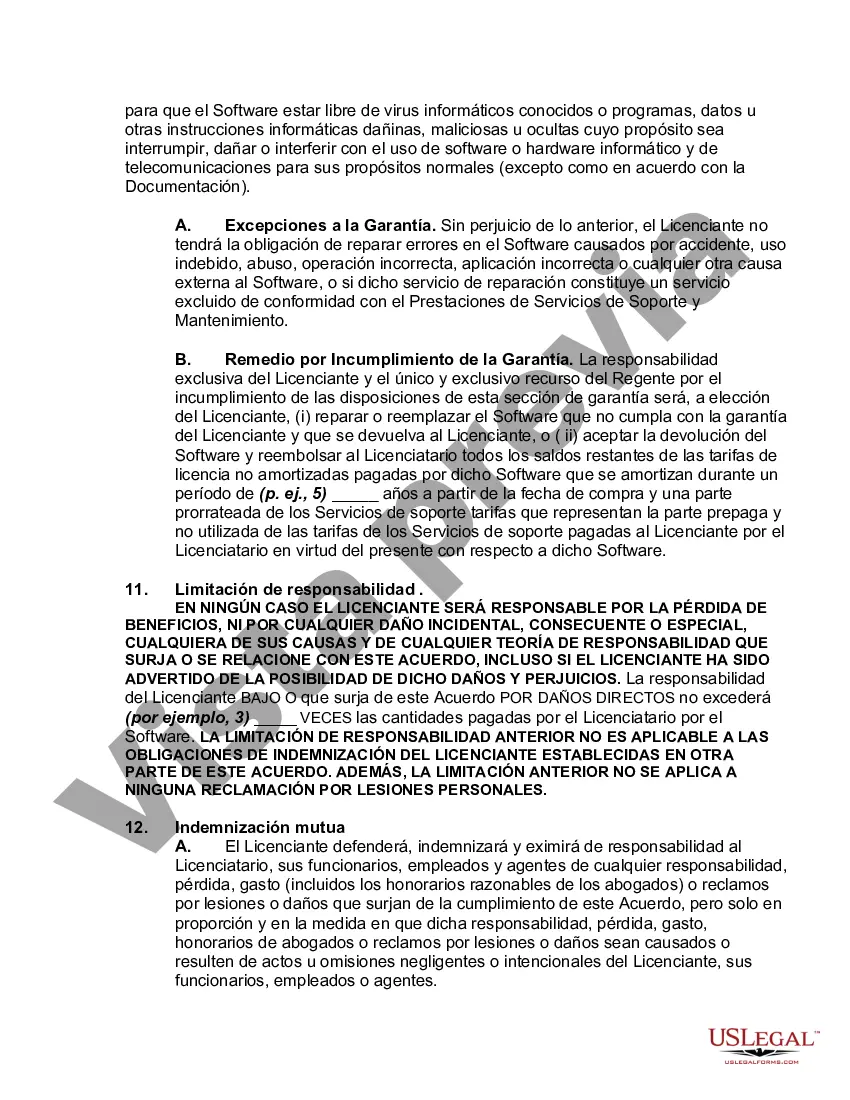 Preview Acuerdo de soporte y licencia de software