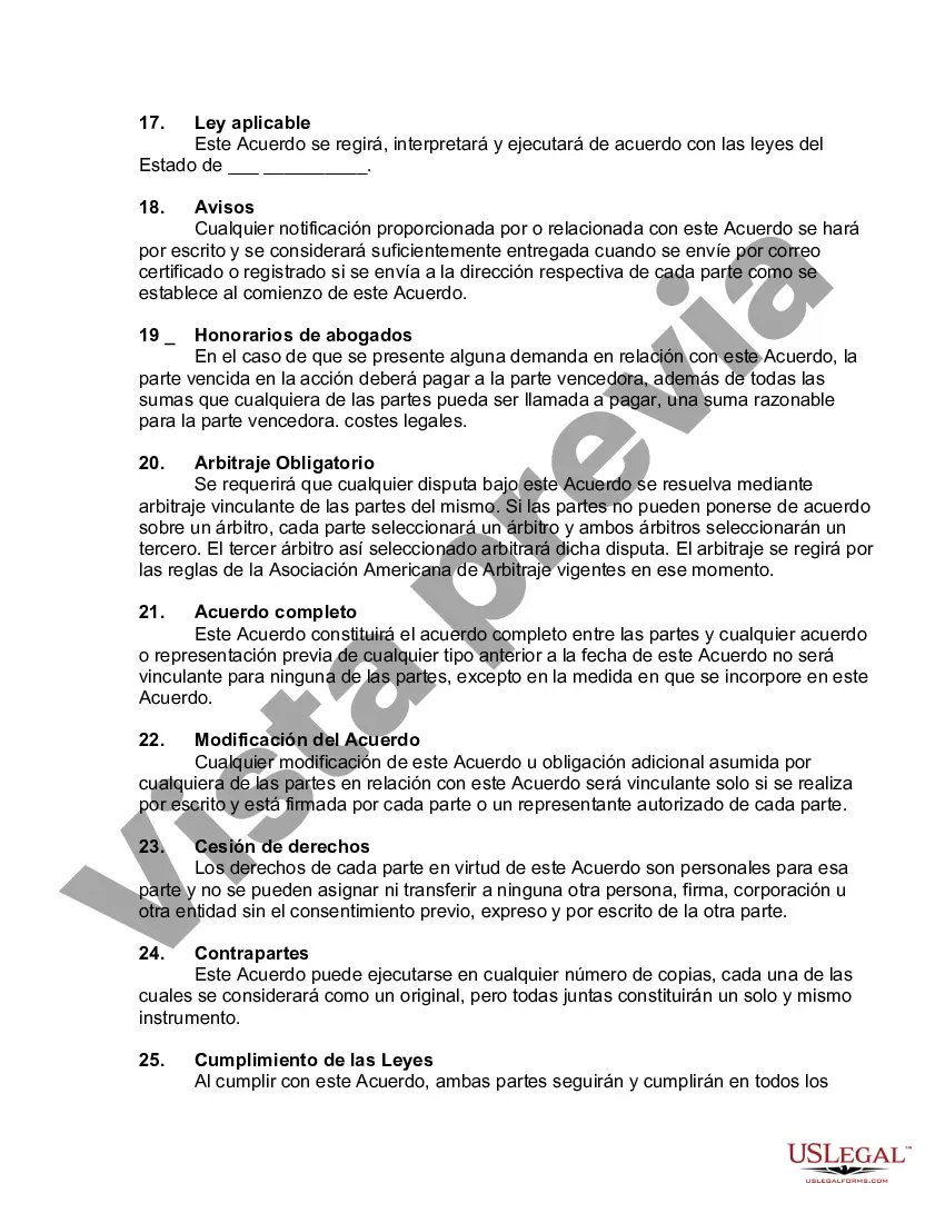 Preview Acuerdo de soporte y licencia de software