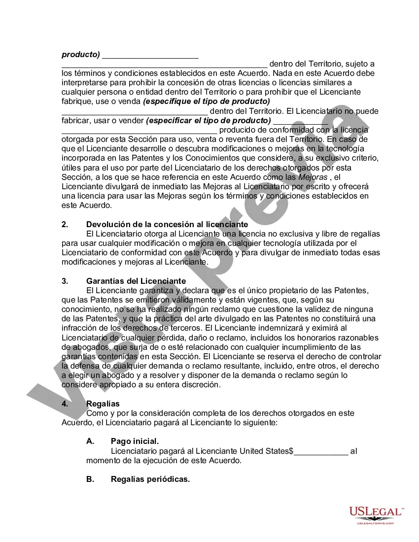 Preview Acuerdo de licencia internacional