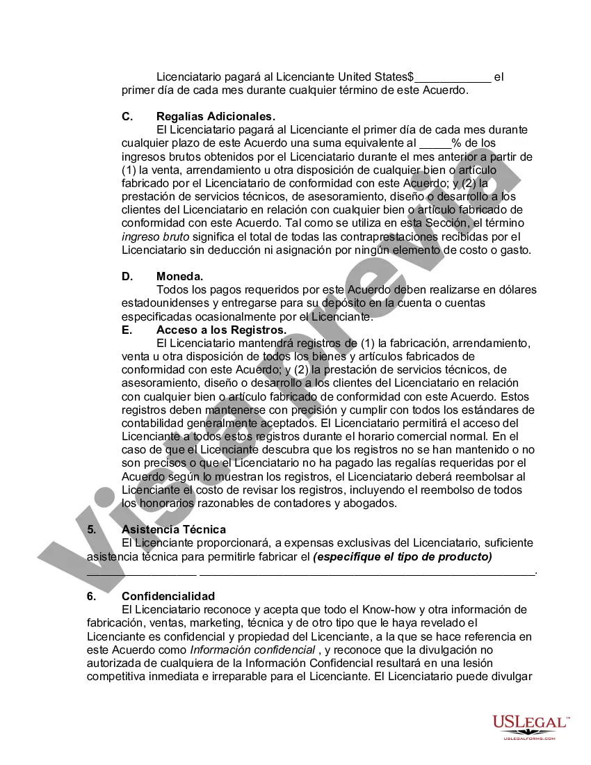 Preview Acuerdo de licencia internacional