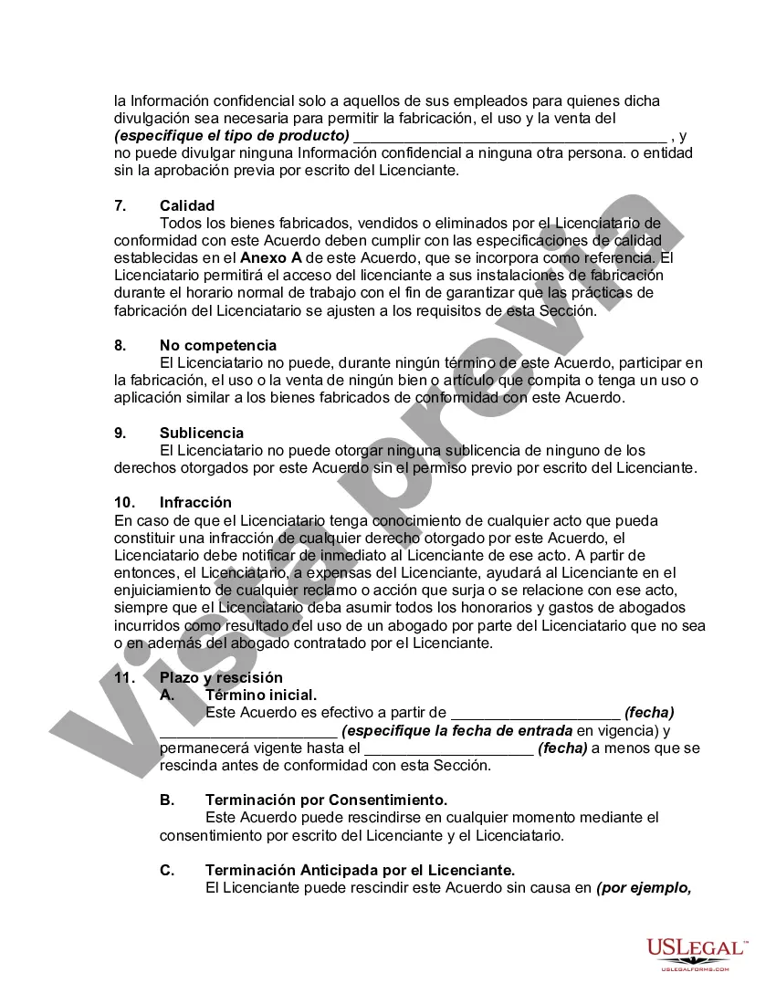 Preview Acuerdo de licencia internacional