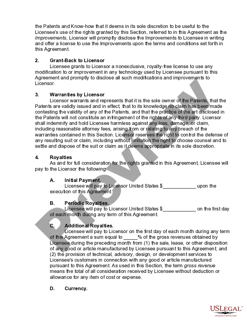 Preview International Licensing Agreement