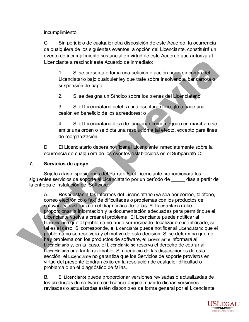 Preview Acuerdo de licencia de software para facilitar la venta de entradas en línea para espectáculos y eventos deportivos