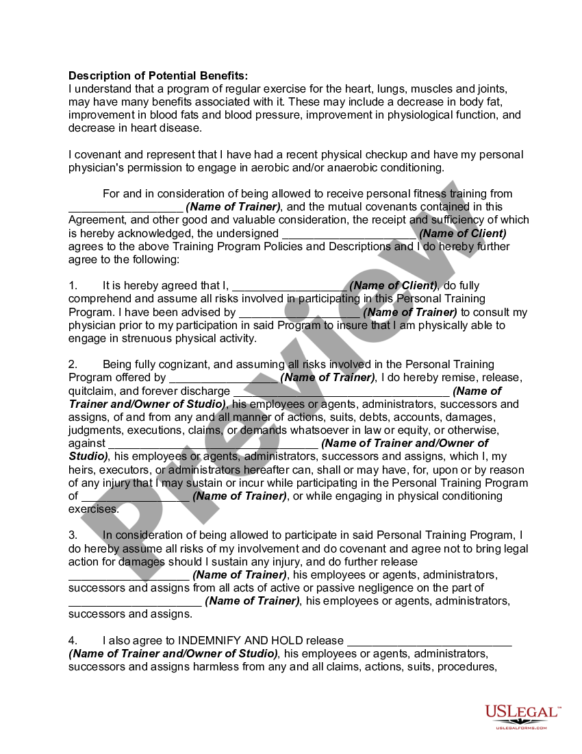 Informed Consent Form for Physical Fitness Program - Sports - Sports ...