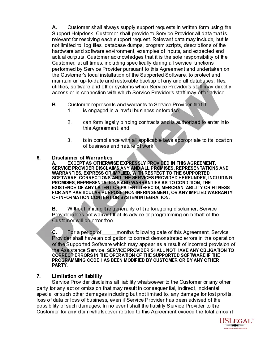 Get Technical Support Assistance and Consulting Agreement for Computer Software Preview Technical Support Assistance and Consulting Agreement for Computer Software