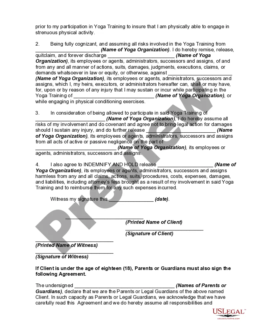 Get Application, Medical Questionnaire, Release, Waiver of Liability and Indemnity Agreement with Yoga Organization to Study Yoga Preview Application, Medical Questionnaire, Release, Waiver of Liability and Indemnity Agreement with Yoga Organization to Study Yoga
