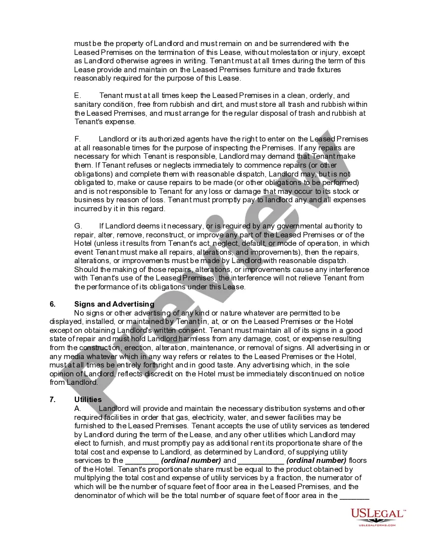 Get Lease of Store in Hotel Preview Lease of Store in Hotel